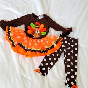 Toddler girl Thanksgiving outfit